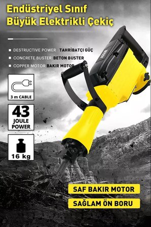 1800w Darbeli 16 Kg Kırıcı Delici Hilti