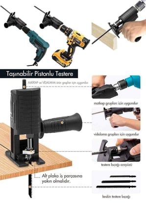 Assur Pistonlu Taşınabilir Testere Aparatı