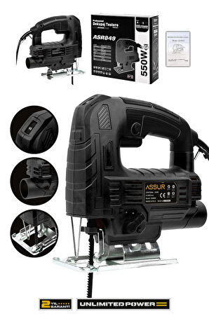 Assur 550W Devir Ayarlı Dekupaj Testere Makinesi