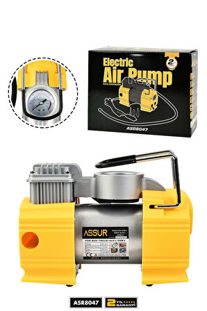 Assur 12v Çakmaklık Girişli 150 psi Mini Hava Kompresörü