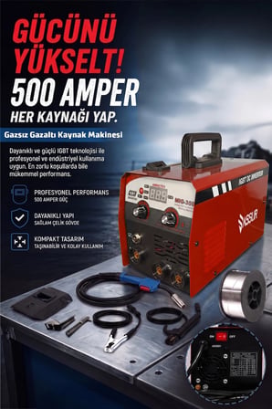 MIG-350 350A Profesyonel 3'ü 1 Arada MIG MMA TIG İnverter Gazsız Gazaltı Kaynak Makinesi