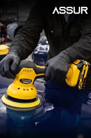 ASSUR 21V 150 mm Akülü Polisaj Makinesi – Oto Pasta Cila ve Zımpara Makinesi