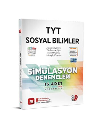 TYT 3D Simülasyon Sosyal Bilimler Denemeleri 2024