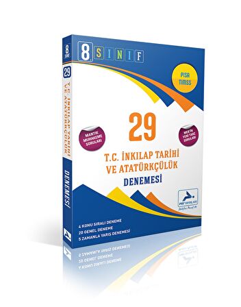 Paraf 8. Sınıf İnkılap Tarihi 29‘Lu Branş Deneme