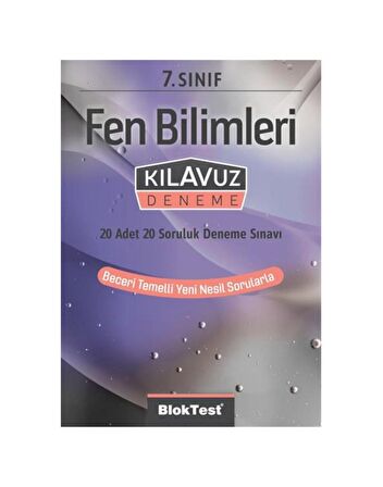 7.Sınıf Bloktest Fen Bilimleri Kılavuz Deneme