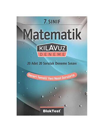 7.Sınıf Bloktest Matematik Kılavuz Deneme