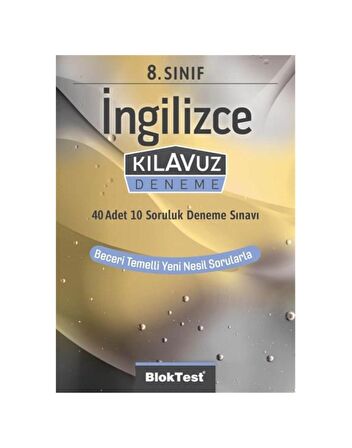 8.Sınıf Bloktest İngilizce Kılavuz Deneme