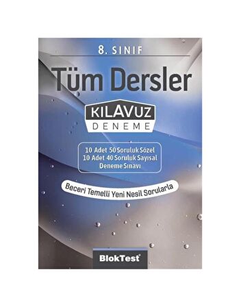 8.Sınıf Bloktest Tüm Dersler Kılavuz Deneme