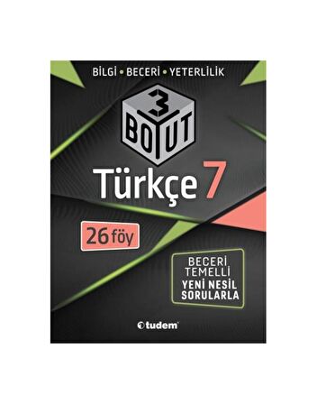 7.Sınıf Türkçe 3 Boyut