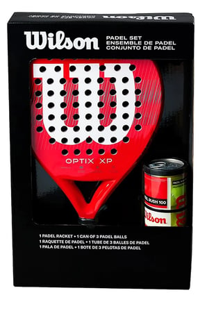 Optix XP 360 gr Kırmızı Padel Raket Set
