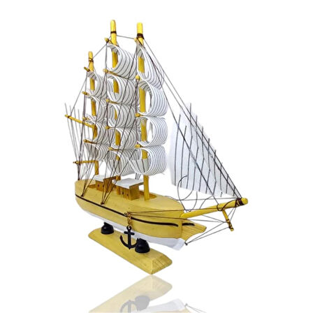 Büyük Boy Dekoratif Ahşap Gemi Model1