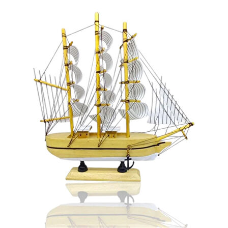 Büyük Boy Dekoratif Ahşap Gemi Model1