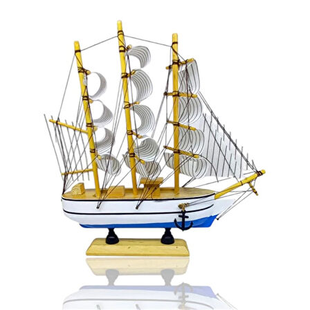 Büyük Boy Dekoratif Ahşap Gemi Model2