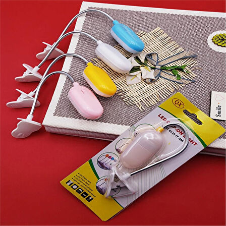 Kitap Okuma Lambası Pembe