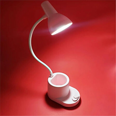 Kalemlikli Masa Lambası Pembe