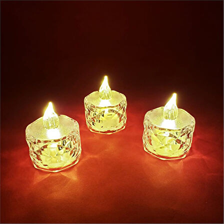 Kristal Işıklı Tealight Mum