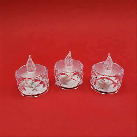 Kristal Işıklı Tealight Mum