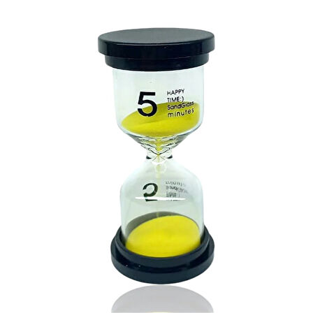 5 Dakikalık Sarı Renk Kum Saati