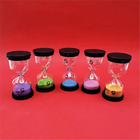 5 Dakikalık Sarı Renk Kum Saati