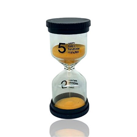 5 Dakikalık Turuncu Renk Kum Saati