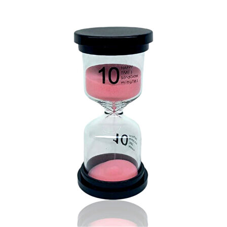 10 Dakikalık Pembe Renk Kum Saati