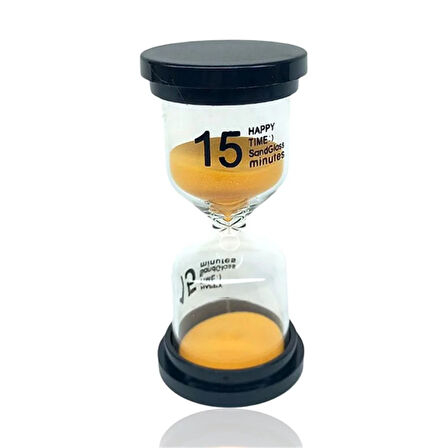 15 Dakikalık Turuncu Renk Kum Saati