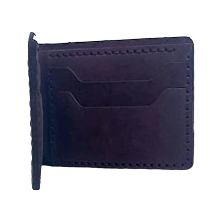 El Yapımı Hakiki Crazy Deri İtalyan Model Cüzdan Mor