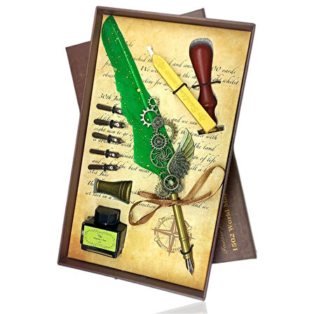 Tüylü Divid Kalem Set Mühürlü 5 Adet Uçlu Ayaklı