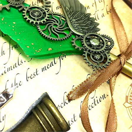 Tüylü Divid Kalem Set Mühürlü 5 Adet Uçlu Ayaklı