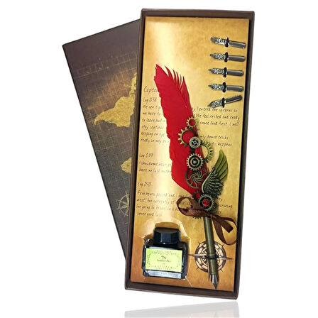 Tasarım Divid Kalem Şık Tüylü Kalem 5 Afet Farklı Uçlu