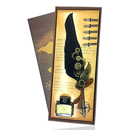 Tasarım Divid Kalem Şık Tüylü Kalem 5 Afet Farklı Uçlu