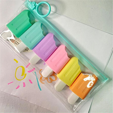 6'Lı Fosforlu Kalem Isırılmış Dondorma Model