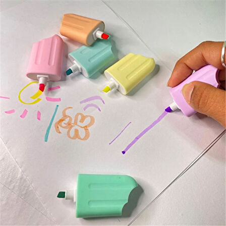 6'Lı Fosforlu Kalem Isırılmış Dondorma Model