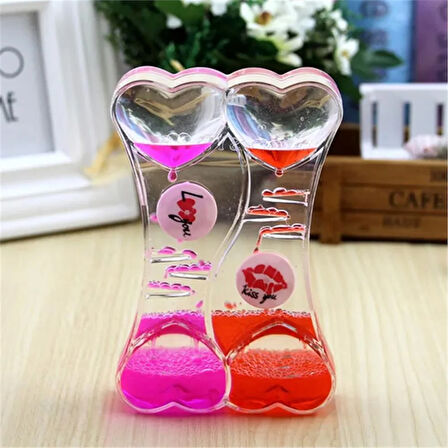 Sevgili Temalı İkili Jel Kum Saati