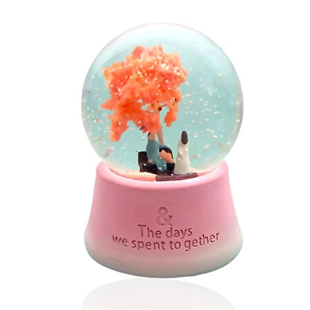 Işıkı Orta Boy Müzikli Kar Küresi