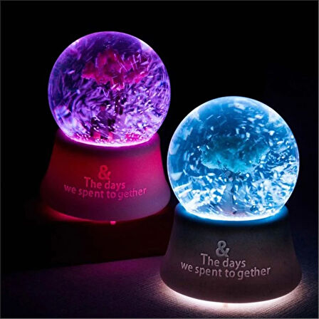 Işıkı Orta Boy Müzikli Kar Küresi