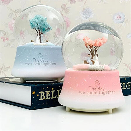 Işıkı Orta Boy Müzikli Kar Küresi