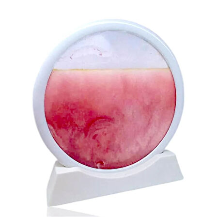 Dekoratif Çöl Temalı Kırmızı Kum Saati