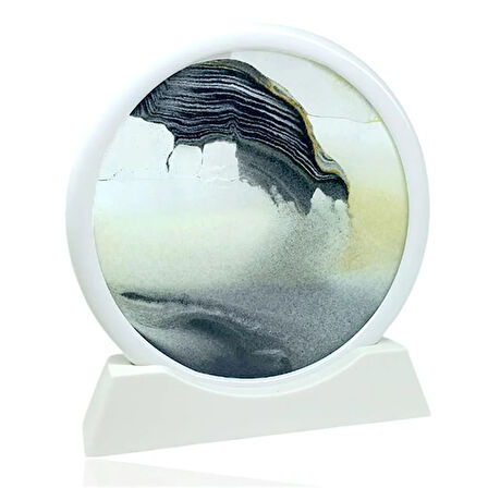 Dekoratif Çöl Temalı Siyah Kum Saati