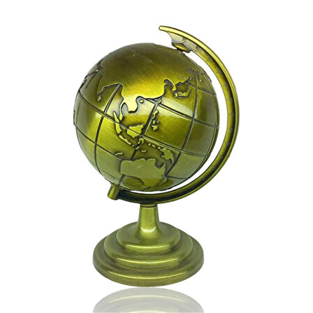 Metal Dönen Dünya Altın Renk