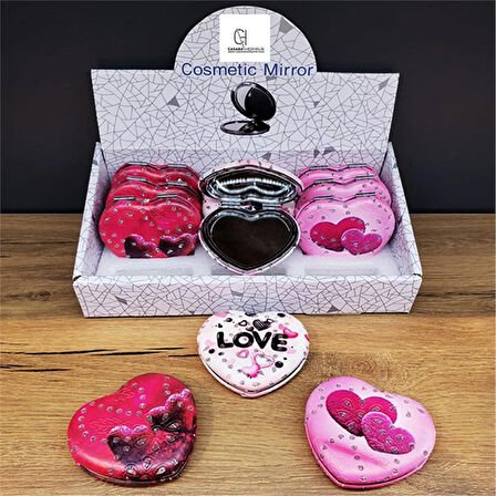 Kalp Makyaj Aynası Love Model Beyaz