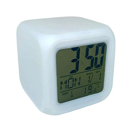 Renk Degiştiren Küp Saat