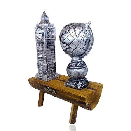 London Saar Masa Süsü Gümüş Renk 