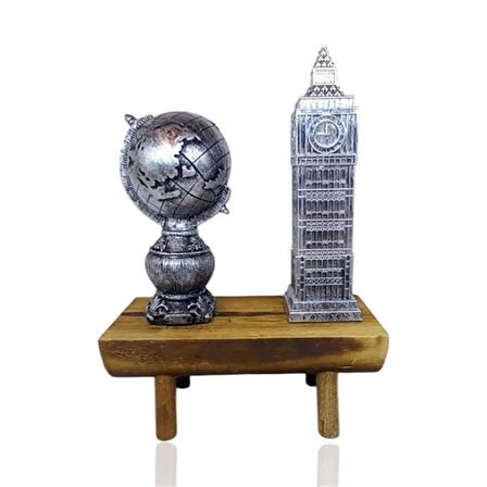 London Saar Masa Süsü Gümüş Renk 
