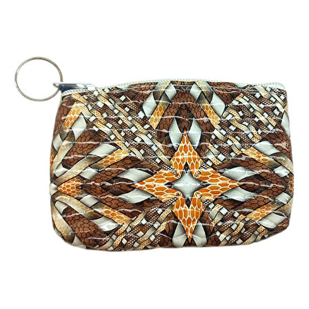 Bozuk Para Cüzdanı Anahtarlık Karışık Desenli Çok Renkli