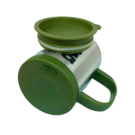 Kendi Karıştıran Mikser Bardak Self Stırrıng Mug Yeşil Renk