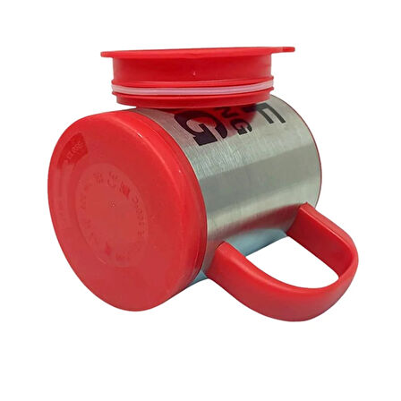 Kendi Karıştıran Mikser Bardak Self Stırrıng Mug Kırmızı Renk