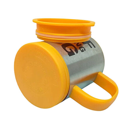Kendi Karıştıran Mikser Bardak Self Stırrıng Mug Sarı Renk