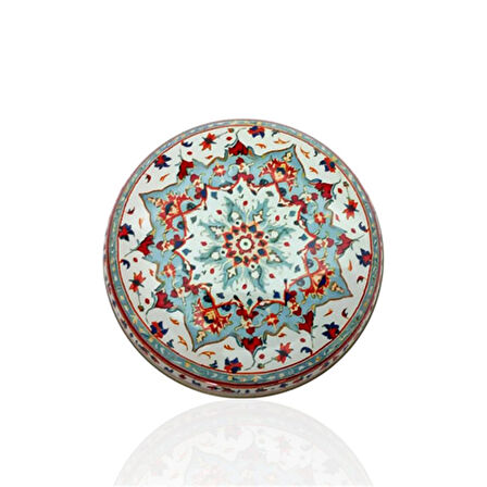 Metal Kutulu Pudra Kokulu Desenli Şık Doğal Mum