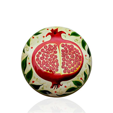 Metal Kutulu Pudra Kokulu Desenli Şık Doğal Mum